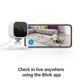 Blink Mini ¨C Compact indoor plug-in smart security camera, 1080p HD video, night vision, motion detection, two-way audio, easy set up, Works with Alexa ¨C 1 camera (White)