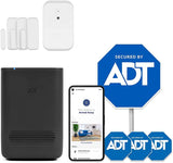 ADT 6 Piece Wireless Home Security System - DIY Installation - Optional Professional Monitoring - No Contract - Compatible with Google Assistant & Alexa - Graphite