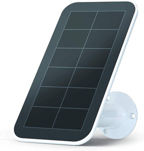 Arlo Solar Panel Charger (2018 Released) - Arlo Certified Accessory - Works with Arlo Ultra, Ultra 2, Pro 3, Pro 4 and Pro 3 Floodlight Cameras, Weather Resistant, 8 ft Power Cable, White - VMA5600