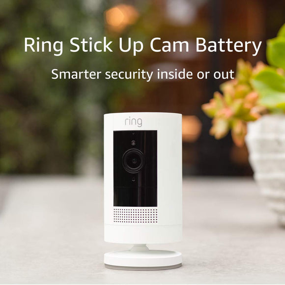 All-new Ring Stick Up Cam Battery HD security camera with two-way talk, Works with Alexa ¨C 4-Pack