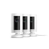 Ring Indoor Cam, Compact Plug-In HD security camera with two-way talk, White, Works with Alexa ¨C White ¨C 3-Pack