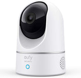 eufy Security 2K Indoor Cam Pan & Tilt, Plug-in Security Indoor Camera with Wi-Fi, IP Camera, Human & Pet AI, Voice Assistant Compatibility, Motion Tracking, HomeBase Not Required (Renewed)