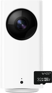 Wyze Cam 1080p Indoor Pet Monitoring Camera with Wyze 32GB MicroSD Card Class 10 (Pan v1+SD)