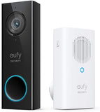 eufy Security, Wi-Fi Video Doorbell, 2K Resolution, No Monthly Fees, Local Storage, Human Detection, with Wi-Fi Chime¨CRequires Existing Doorbell Wires and Installation Experience, 16-24 VAC, 30 VA