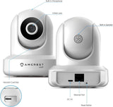 Amcrest 4MP UltraHD Indoor WiFi Camera, Security IP Camera with Pan/Tilt, Two-Way Audio, Night Vision, Remote Viewing, 2.4ghz, 4-Megapixel @30FPS, Wide 90¡ã FOV, IP4M-1041W (White)