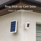 All-new Ring Stick Up Cam Solar HD security camera with two-way talk, Works with Alexa ¨C 2-Pack