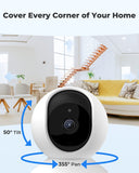 Cameras for Home Security, Reolink 4MP HD Plug-in Security Camera Indoor Wireless, Dual-Band WiFi Baby Monitor/Pet Camera, Home Cameras with App for Phone, Motion Alert, Night Vision, E1 Pro (2 Pack)