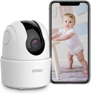 Indoor Security Camera 1080p WiFi Camera (2.4G Only) 360 Degree Home Camera with App, Night Vision, 2-Way Audio, Human Detection, Motion Tracking, Sound Detection, Local & Cloud Storage, Imou