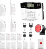 AGSHOME Security Alarm System 99+8 Zone Auto Dial GSM SMS Home Burglar Security Wireless GSM Alarm System Detector Sensor Kit Remote Control