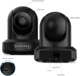 Amcrest New 1080p WiFi Camera Indoor, 2MP Pan/Tilt Home Security Camera, Auto-Tracking, Motion & Audio Detection, Privacy Mode, Enhanced Browser Compatibility, H.265, Two-Way Talk IP2M-841B-V3 (Black)