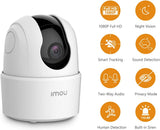 Indoor Security Camera 1080p WiFi Camera (2.4G Only) 360 Degree Home Camera with App, Night Vision, 2-Way Audio, Human Detection, Motion Tracking, Sound Detection, Local & Cloud Storage, Imou