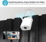 Security Camera Outdoor, blurams Spotlight Camera 3MP, Outdoor Camera w/ Color Night Vision, IP66 Weatherproof, Siren Alarm and 2-Way Audio, Works with Alexa