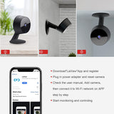 LaView Security Cameras 4pcs, Home Security Camera Indoor 1080P, Wi-Fi Cameras Wired for Pet, Motion Detection, Two-Way Audio, Night Vision, Works with Alexa, iOS & Android & Web Access