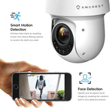 Amcrest 2MP Outdoor PTZ POE + IP Camera Pan Tilt Zoom (Optical 25x Motorized) ProHD POE+ Camera Security Speed Dome, CMOS Image Sensor, 328ft Night Vision, POE+ (802.3at) IP66, 2MP, IP2M-863EW-AI